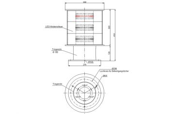 DWT-OBS-LED-AOL-304-2006-AC Abmessungen DWT-OBS-LED-AOL-304-2006-AC Abmessungen